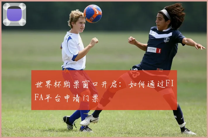 世界杯购票窗口开启：如何通过FIFA平台申请门票